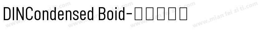DINCondensed Boid字体转换